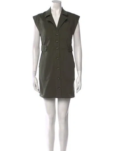 Pre-owned Veronica Beard Mini Dress In Green