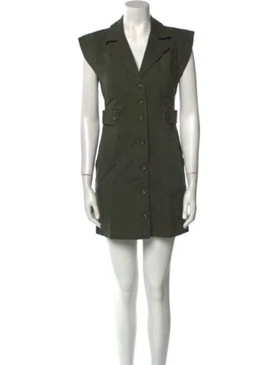 Pre-owned Veronica Beard Mini Dress In Green