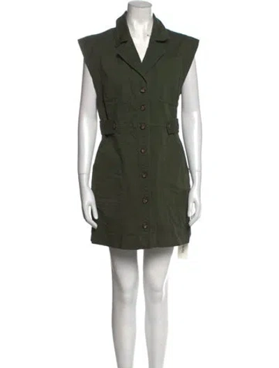 Pre-owned Veronica Beard Mini Dress In Green
