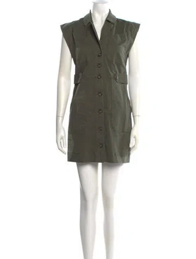 Pre-owned Veronica Beard Mini Dress In Green