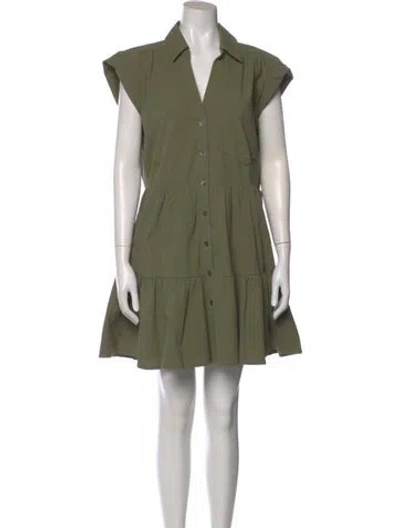 Pre-owned Veronica Beard Mini Dress In Green