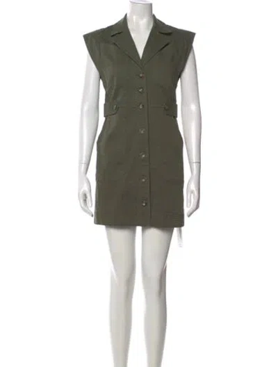 Pre-owned Veronica Beard Mini Dress In Green