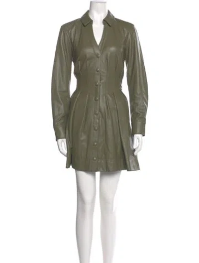 Pre-owned Veronica Beard Mini Dress In Green