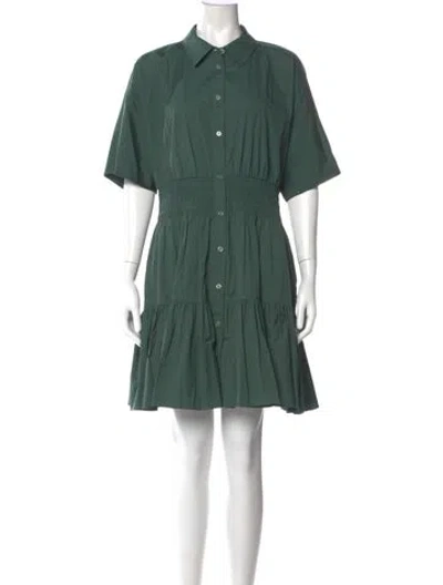 Pre-owned Veronica Beard Mini Dress In Green