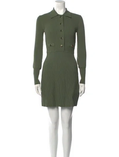 Pre-owned Veronica Beard Mini Dress In Green
