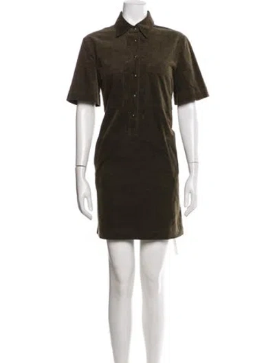 Pre-owned Veronica Beard Mini Dress In Green