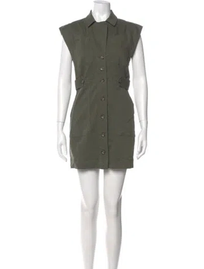 Pre-owned Veronica Beard Mini Dress In Green