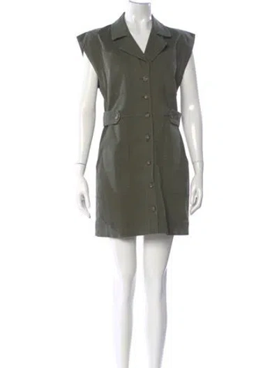 Pre-owned Veronica Beard Mini Dress In Green