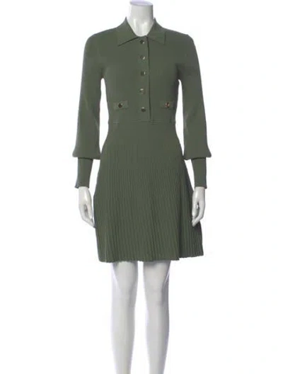 Pre-owned Veronica Beard Mini Dress In Green