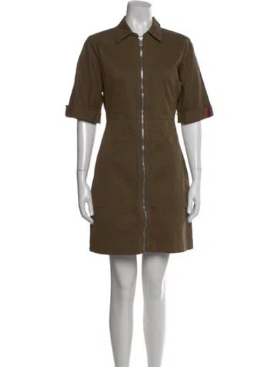 Pre-owned Veronica Beard Mini Dress In Green