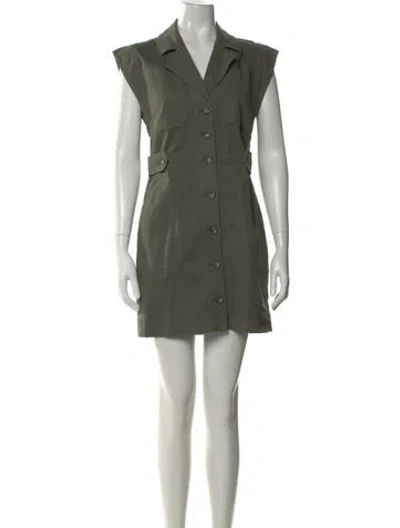 Pre-owned Veronica Beard Mini Dress In Green