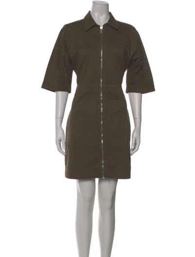 Pre-owned Veronica Beard Mini Dress In Green