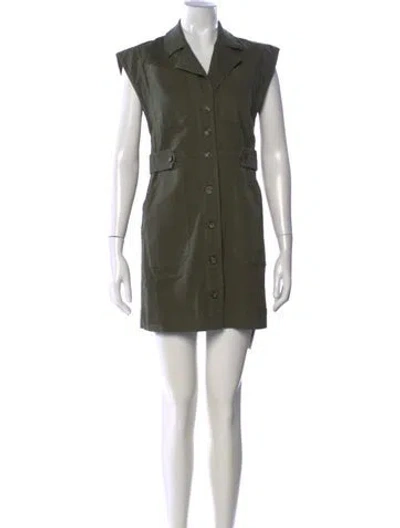 Pre-owned Veronica Beard Mini Dress In Green