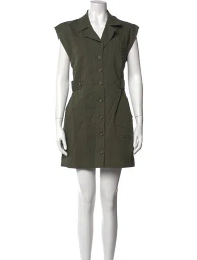 Pre-owned Veronica Beard Mini Dress In Green