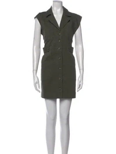 Pre-owned Veronica Beard Mini Dress In Green