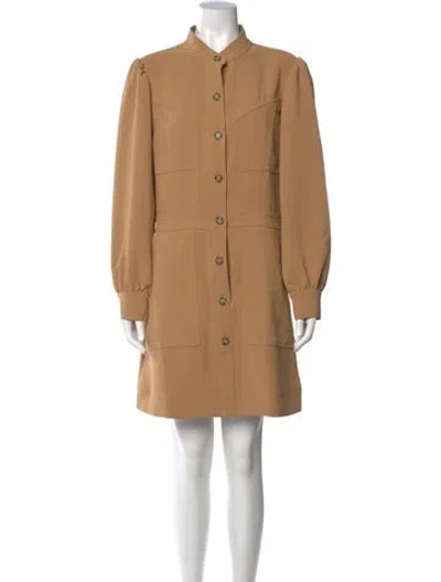 Pre-owned Veronica Beard Mini Dress In Neutral