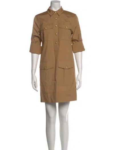 Pre-owned Veronica Beard Mini Dress In Neutral
