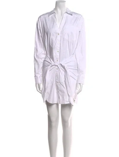 Pre-owned Veronica Beard Mini Dress In Neutral