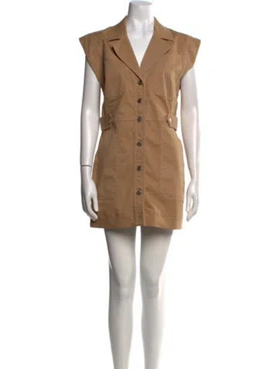 Pre-owned Veronica Beard Mini Dress In Neutral