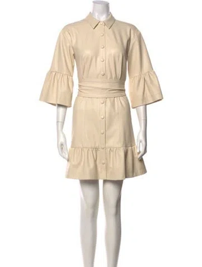 Pre-owned Veronica Beard Mini Dress In Neutral