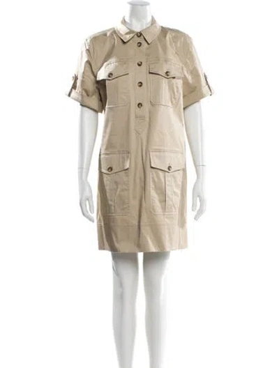 Pre-owned Veronica Beard Mini Dress In Neutral