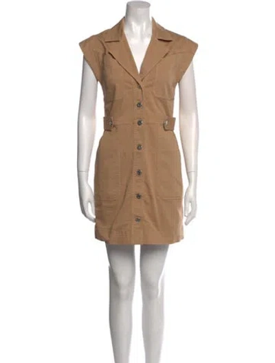Pre-owned Veronica Beard Mini Dress In Neutral