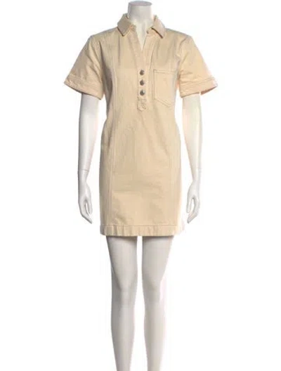 Pre-owned Veronica Beard Mini Dress In Neutral
