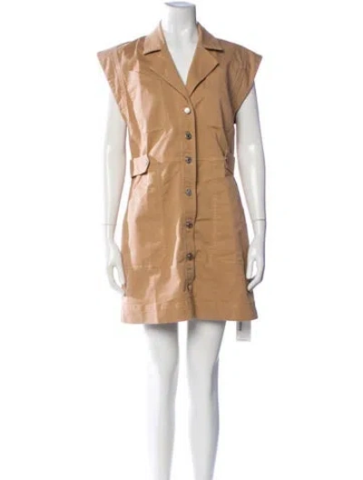 Pre-owned Veronica Beard Mini Dress In Neutral