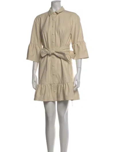 Pre-owned Veronica Beard Mini Dress In Neutral