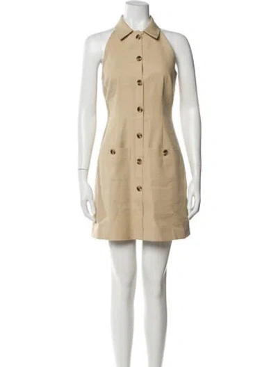Pre-owned Veronica Beard Mini Dress In Neutral