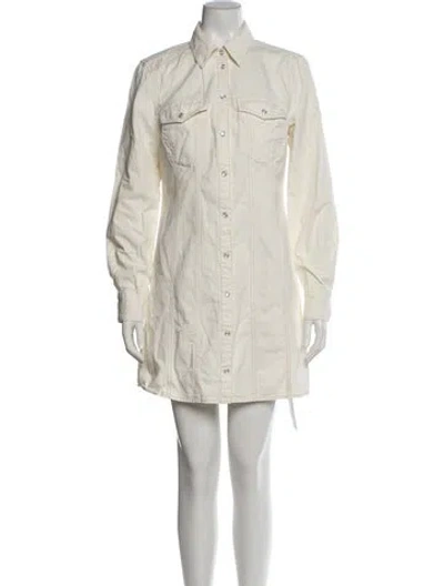 Pre-owned Veronica Beard Mini Dress In Neutral
