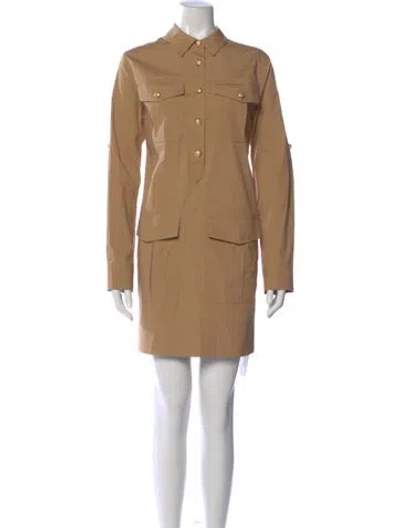 Pre-owned Veronica Beard Mini Dress In Neutral