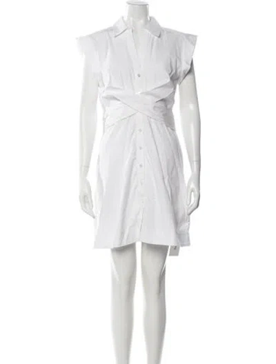 Pre-owned Veronica Beard Mini Dress In Neutral