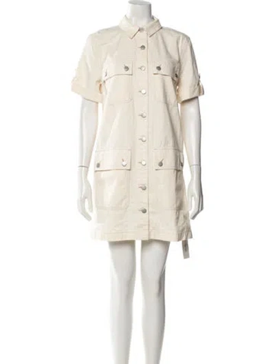 Pre-owned Veronica Beard Mini Dress In Neutral