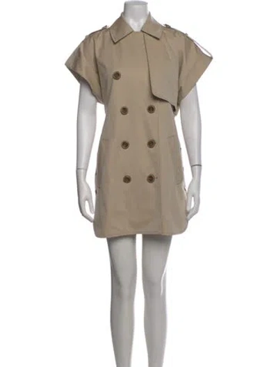 Pre-owned Veronica Beard Mini Dress In Neutral