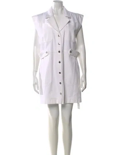 Pre-owned Veronica Beard Mini Dress In Neutral