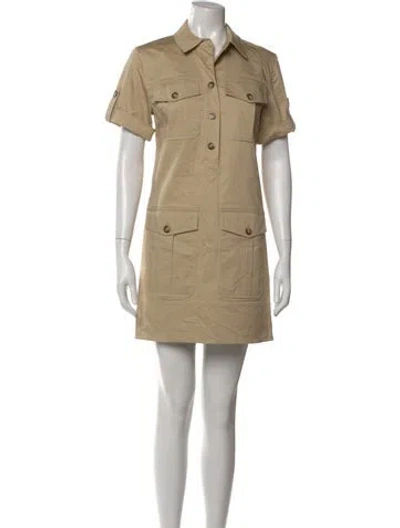 Pre-owned Veronica Beard Mini Dress In Neutral
