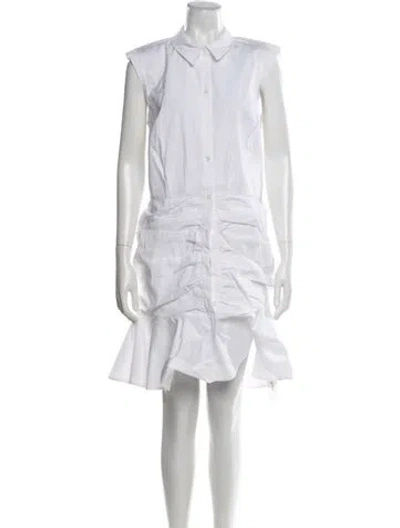 Pre-owned Veronica Beard Mini Dress In Neutral