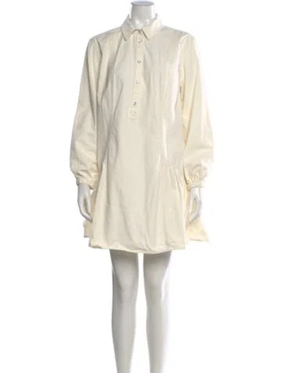 Pre-owned Veronica Beard Mini Dress In Neutral
