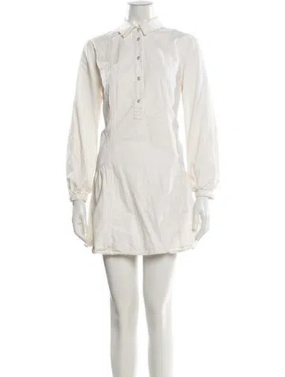 Pre-owned Veronica Beard Mini Dress In Neutral