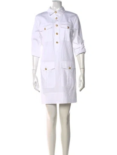 Pre-owned Veronica Beard Mini Dress In Neutral