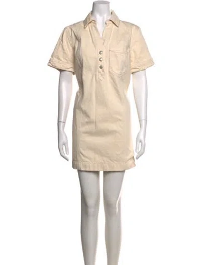 Pre-owned Veronica Beard Mini Dress In Neutral
