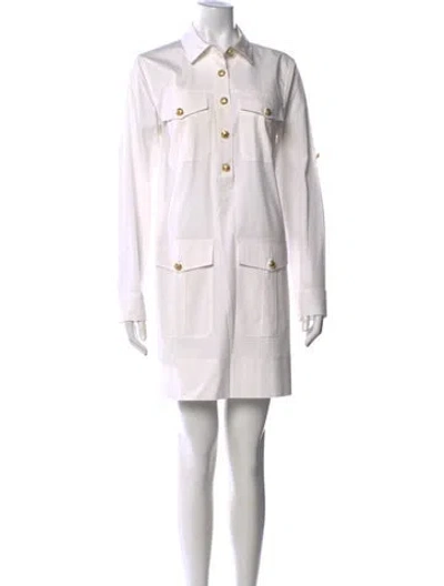 Pre-owned Veronica Beard Mini Dress In Neutrals