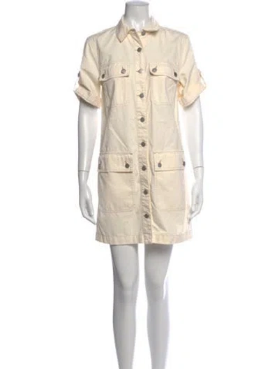 Pre-owned Veronica Beard Mini Dress In Neutrals