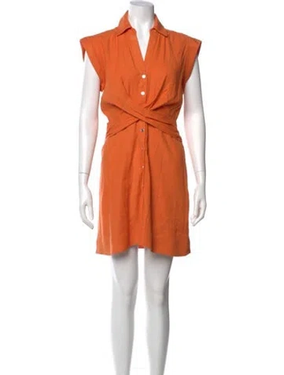 Pre-owned Veronica Beard Mini Dress In Orange