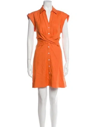 Pre-owned Veronica Beard Mini Dress In Orange