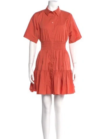 Pre-owned Veronica Beard Mini Dress In Orange