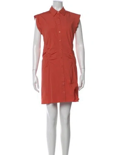 Pre-owned Veronica Beard Mini Dress In Orange