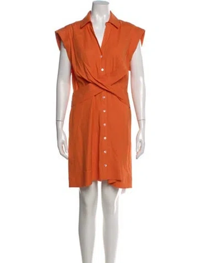 Pre-owned Veronica Beard Mini Dress In Orange