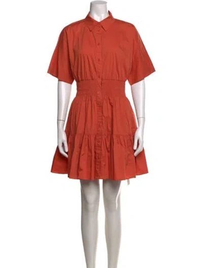 Pre-owned Veronica Beard Mini Dress In Orange